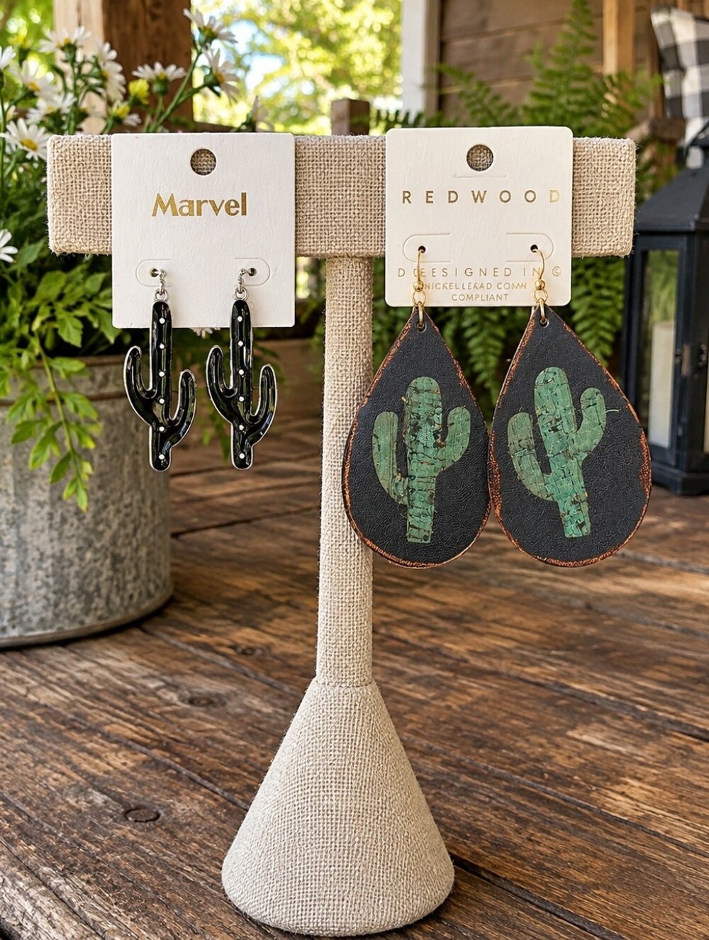 Southwestern Style Cactus Earring Nwt BUNDLE (2)